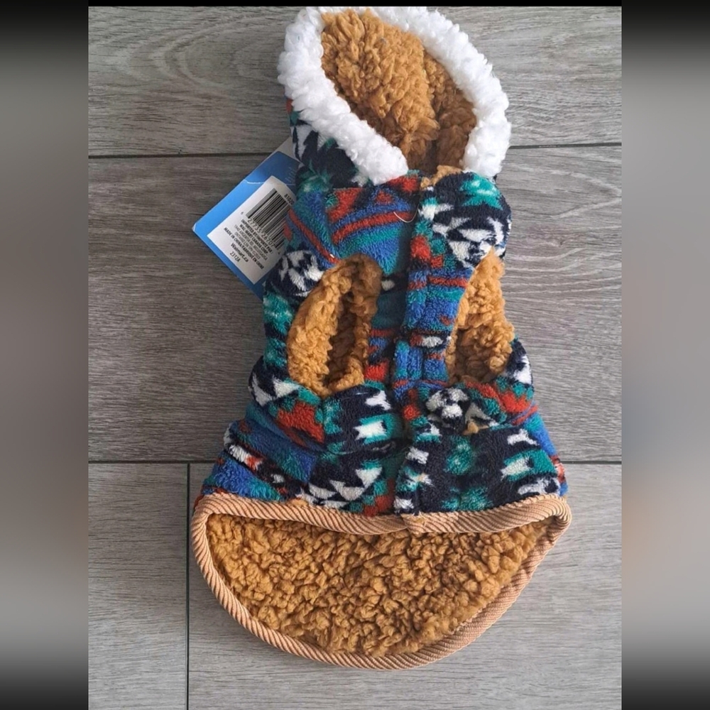 Brand New Vibrant Life Cozy Multicolor Pets Fleece Vest: Size Small